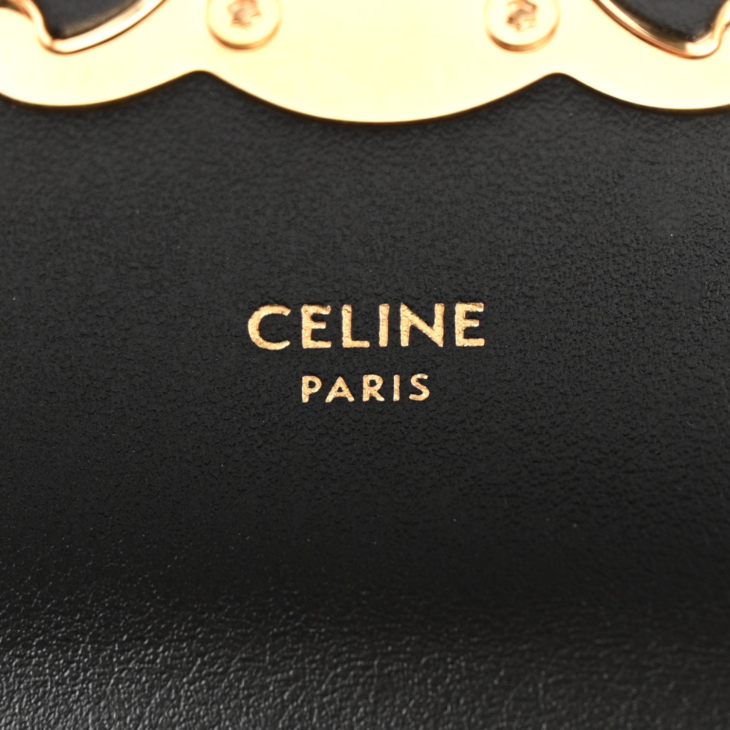 Celine Shiny Calfskin Mini Triomphe Black 5 of 11