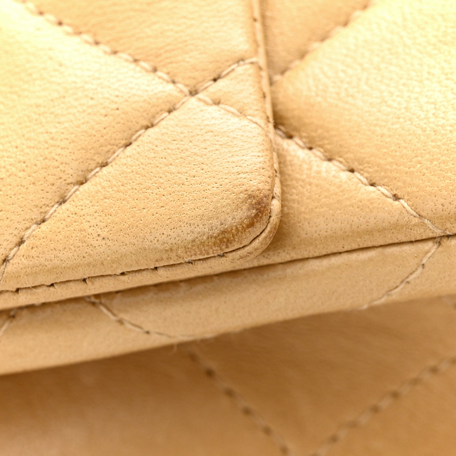 Chanel Lambskin Quilted Mini Square Flap Beige 11 of 13