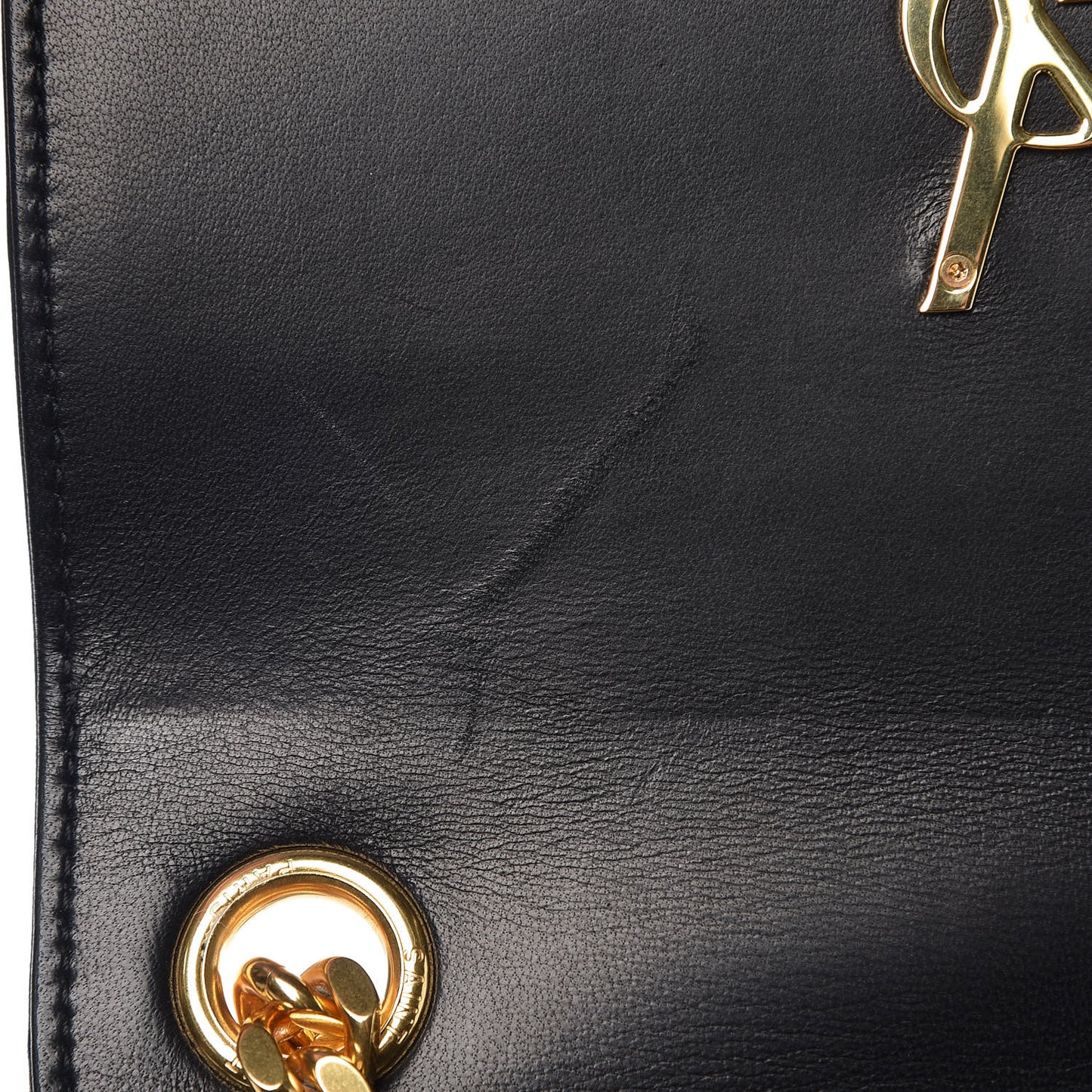 Lambskin Matelasse Monogram Medium Vicky Chain Bag Black