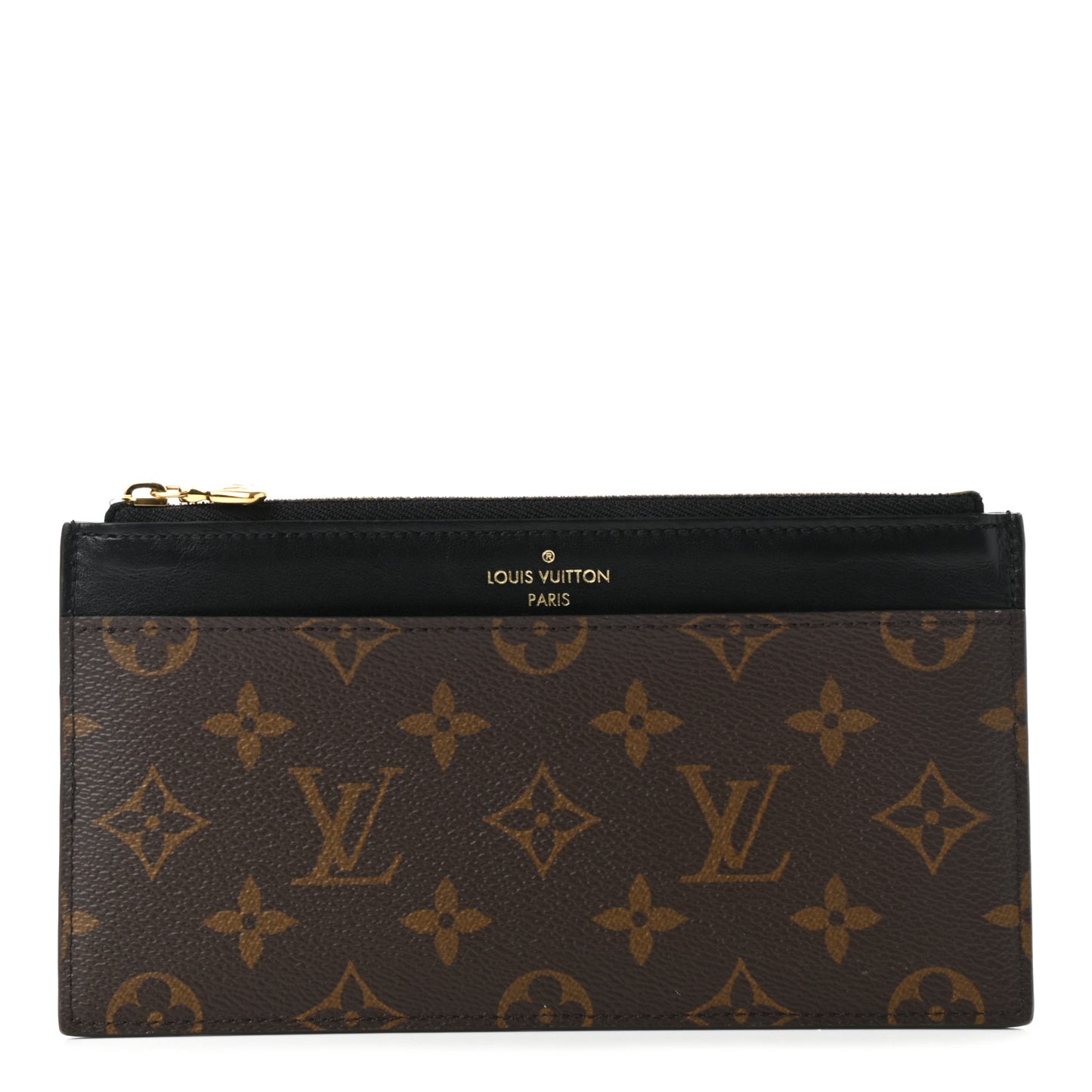 Monogram Slim Purse Black