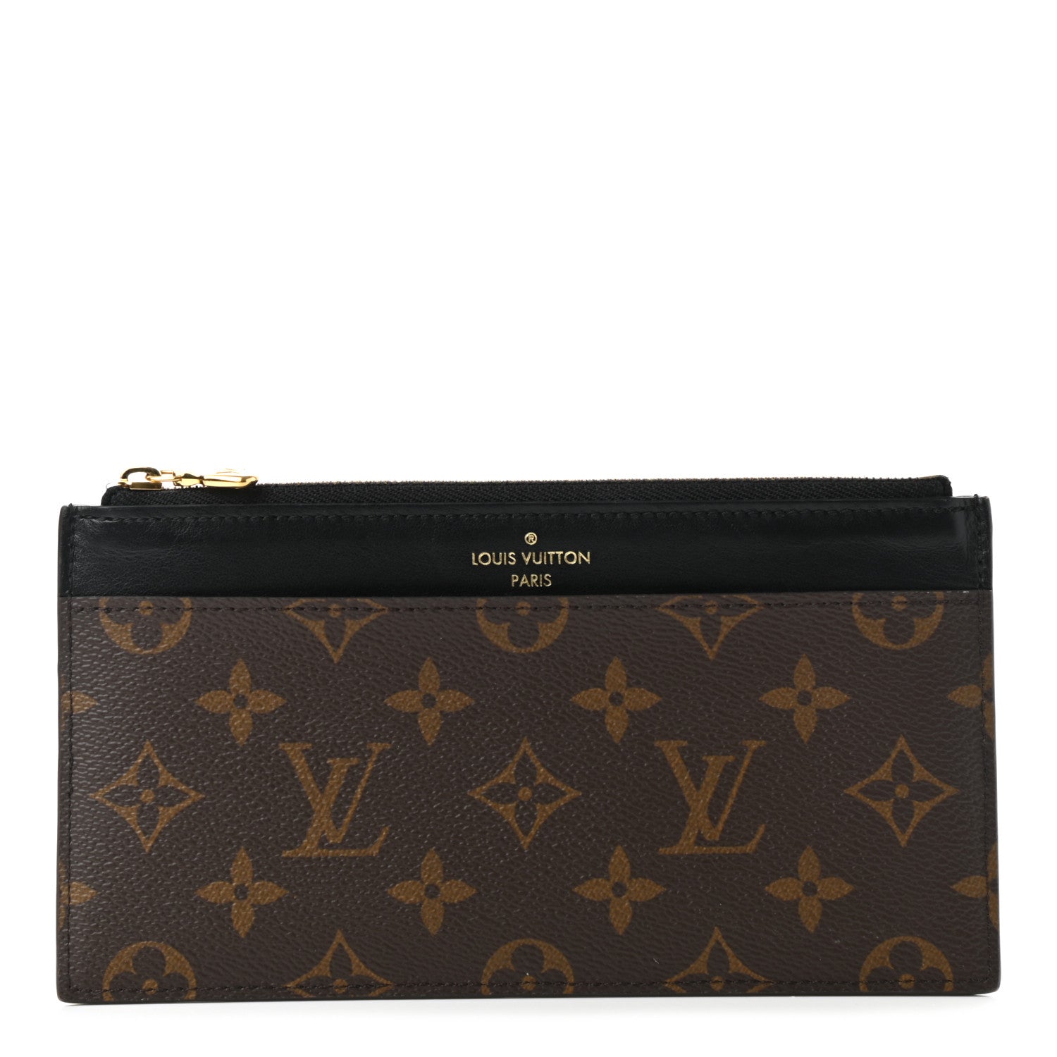 Louis Vuitton Monogram Slim Purse Black 1 of 6