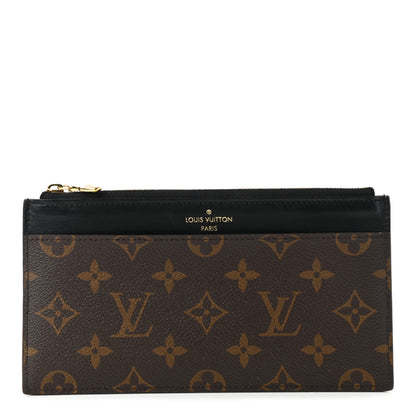 Louis Vuitton Monogram Slim Purse Black 1 of 6