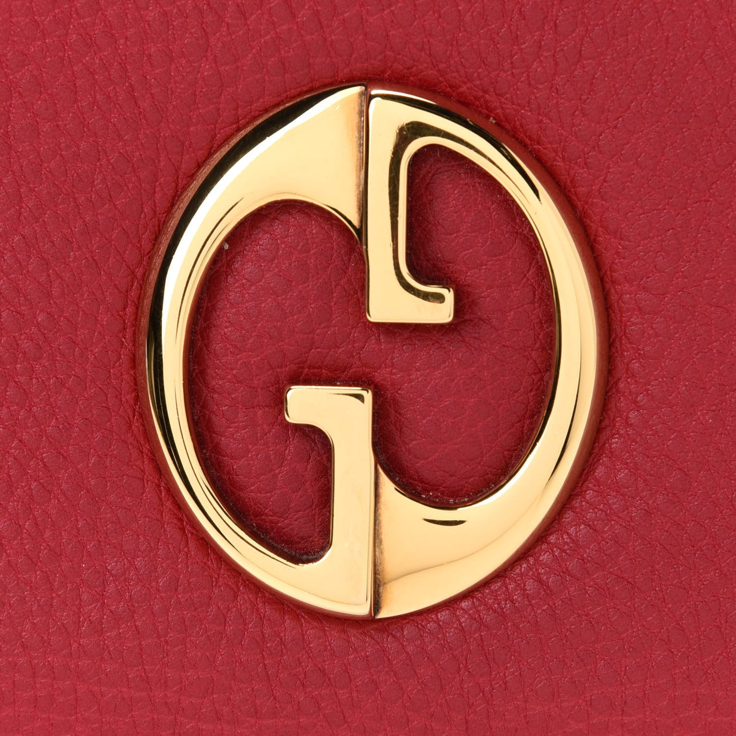 Pebbled Calfskin Small 1973 Chain Shoulder Bag Red