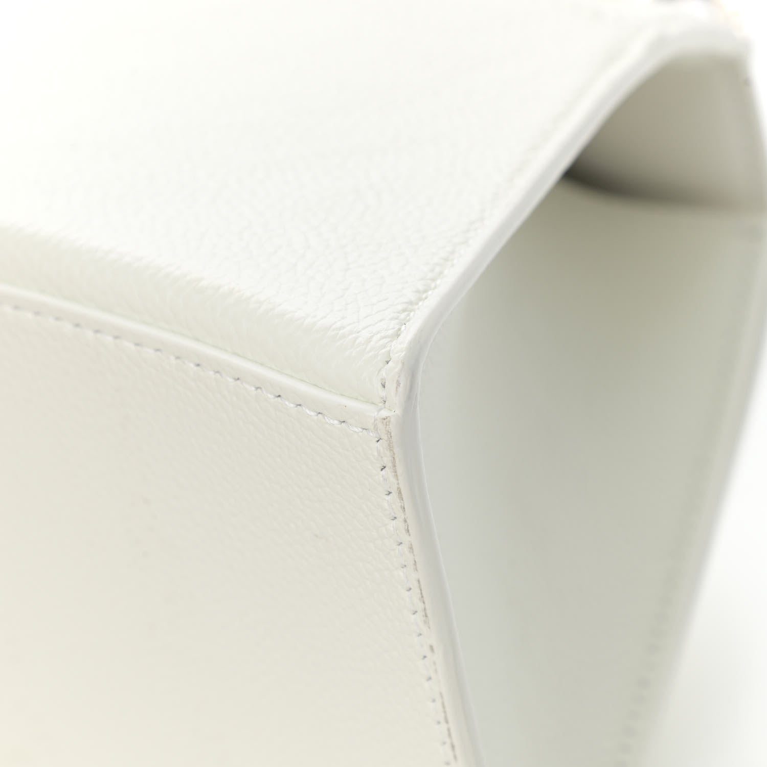 Balenciaga Grained Calfskin Small Hourglass Top Handle Bag White 12 of 15
