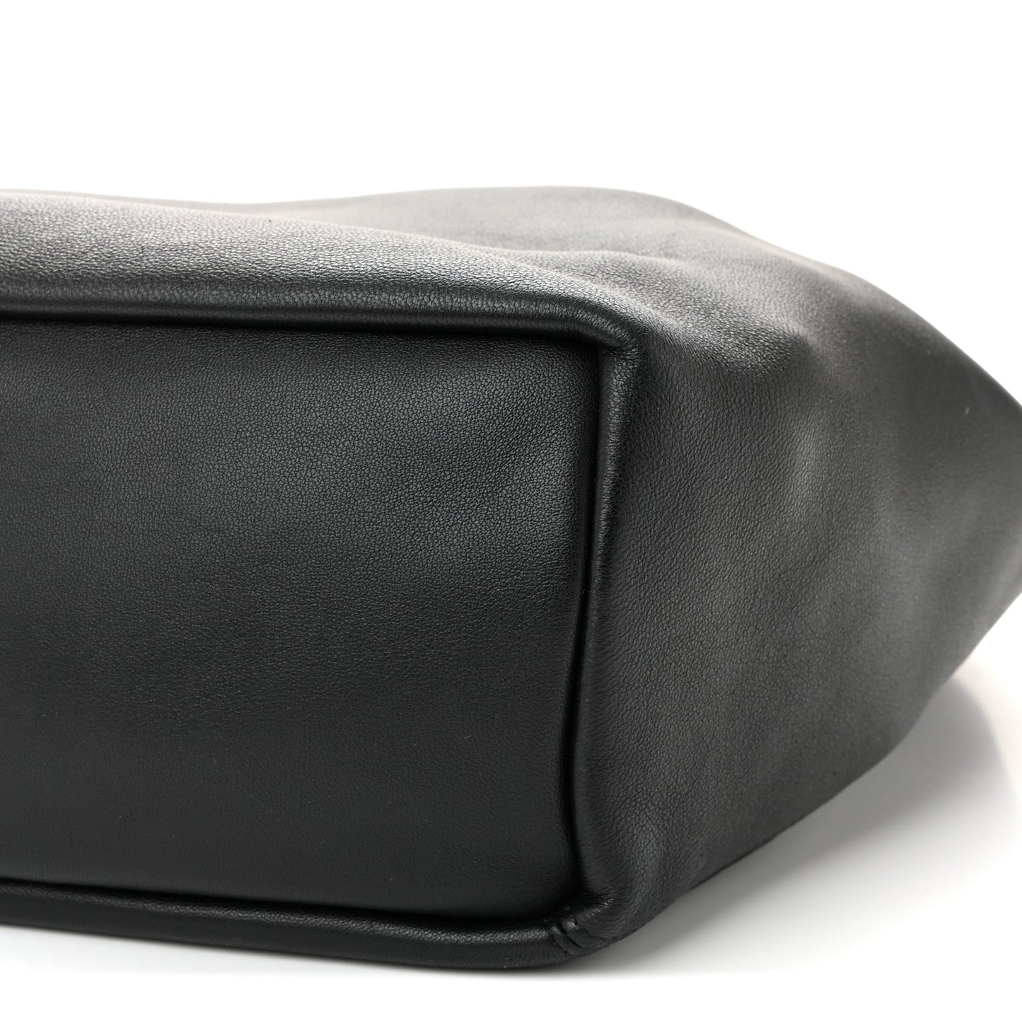 Buttery Nappa Lambskin Small Squeeze Bag Black