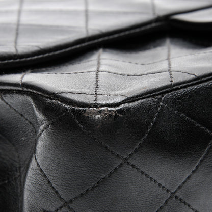 Chanel Lambskin Quilted Medium Double Flap Black 11 of 11