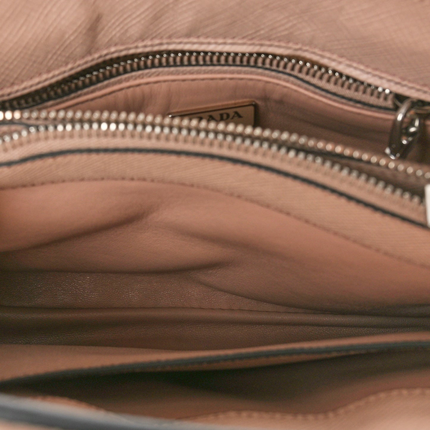 Saffiano Mini Twin Pocket Tote Cammeo