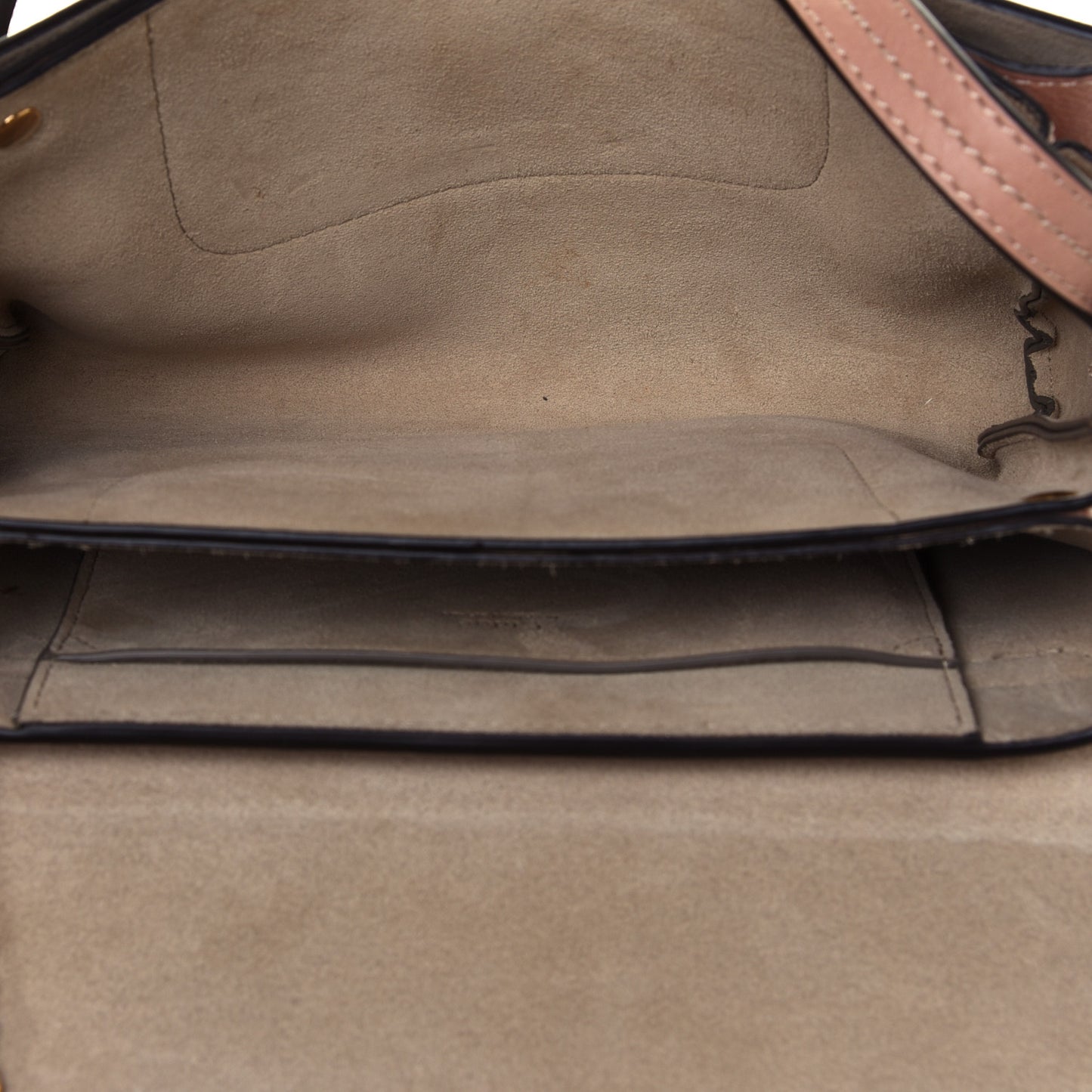 Goatskin Small Faye Shoulder Bag Biscotti Beige