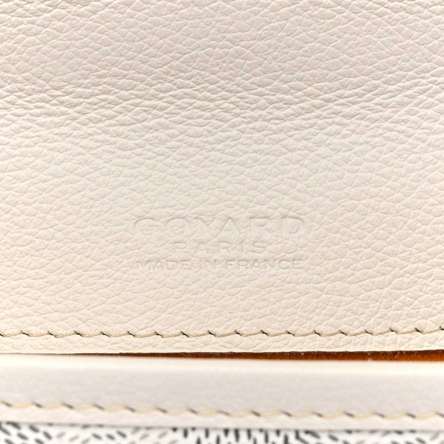Goyardine Alexandre III Bag White