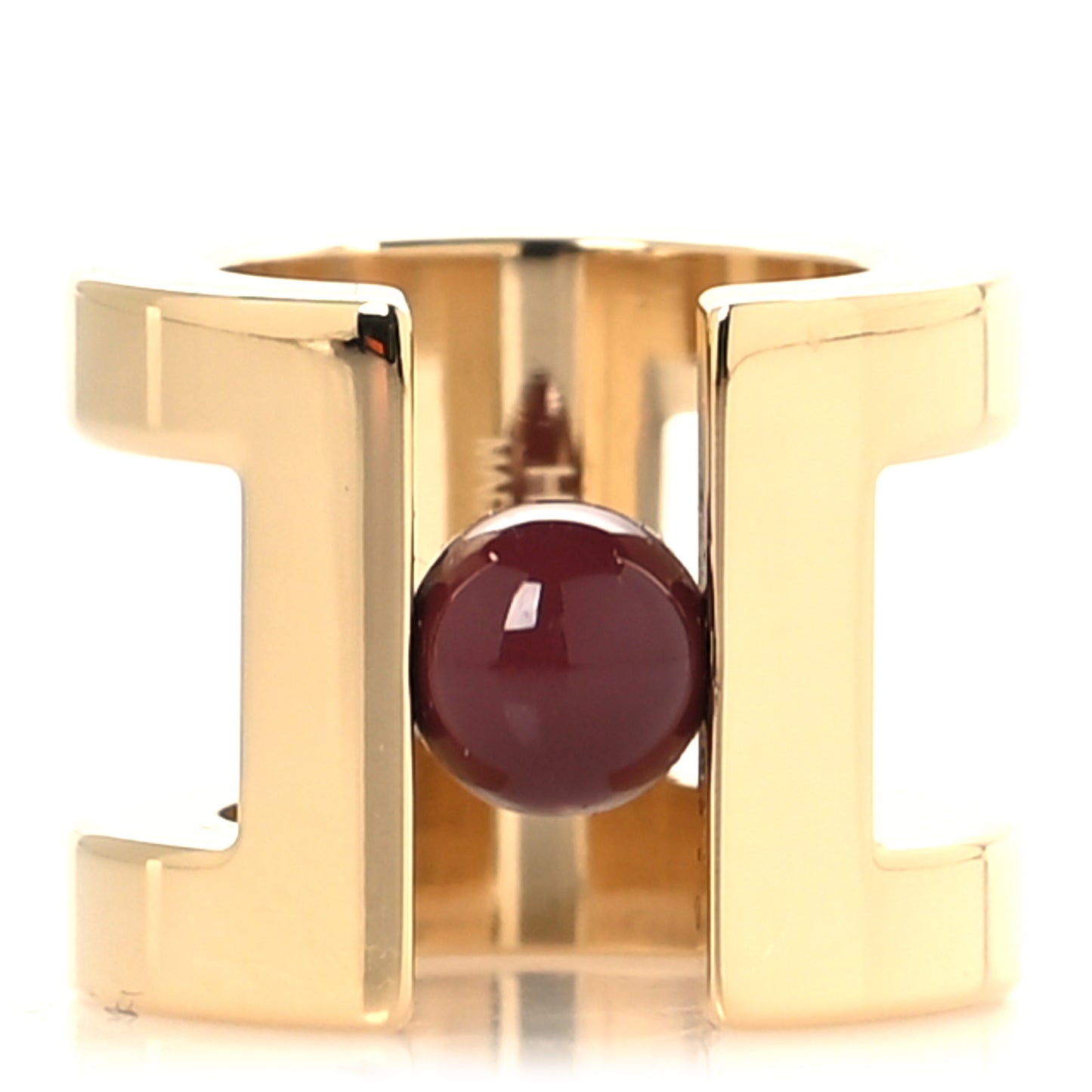 Permabrass H Perle Scarf Ring Rouge