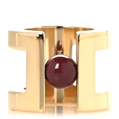 Hermes Permabrass H Perle Scarf Ring Rouge 1 of 4