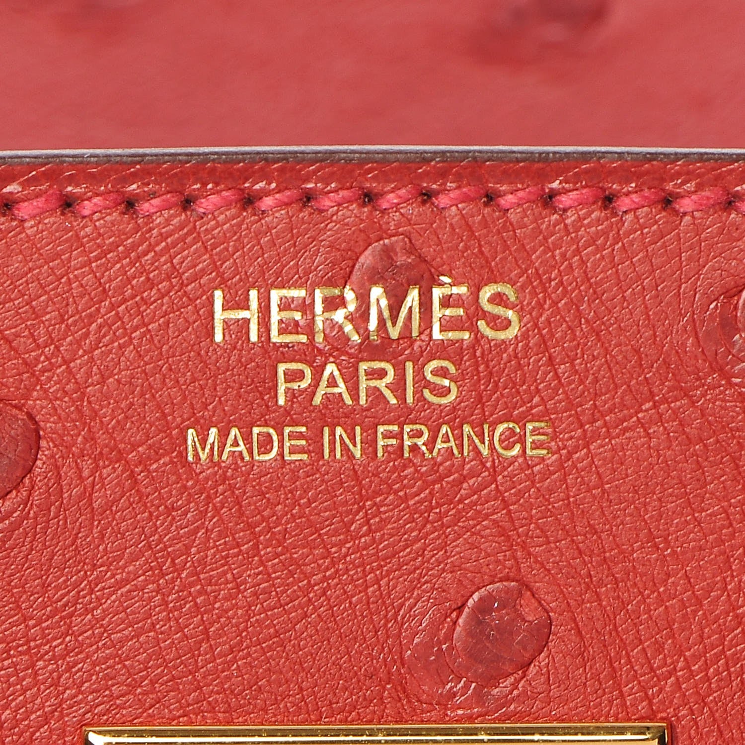Hermes Ostrich Birkin 30 Rouge Vif 11 of 30