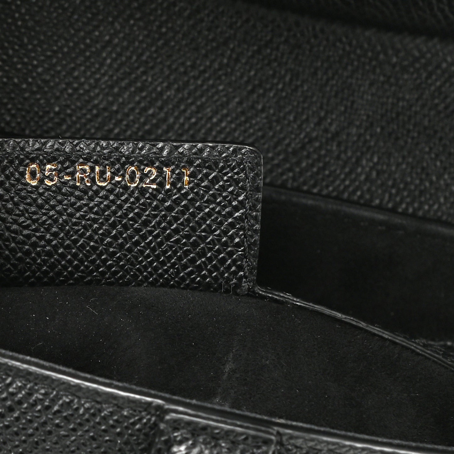 Grained Calfskin Saddle Bag Black