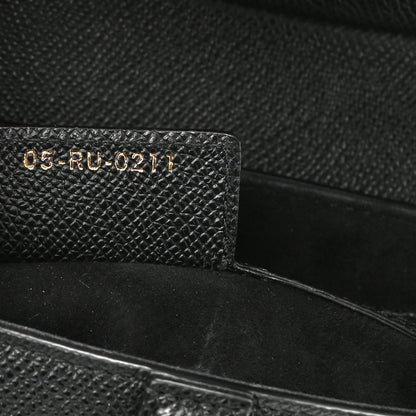 Christian Dior Grained Calfskin Saddle Bag Black 7 of 8