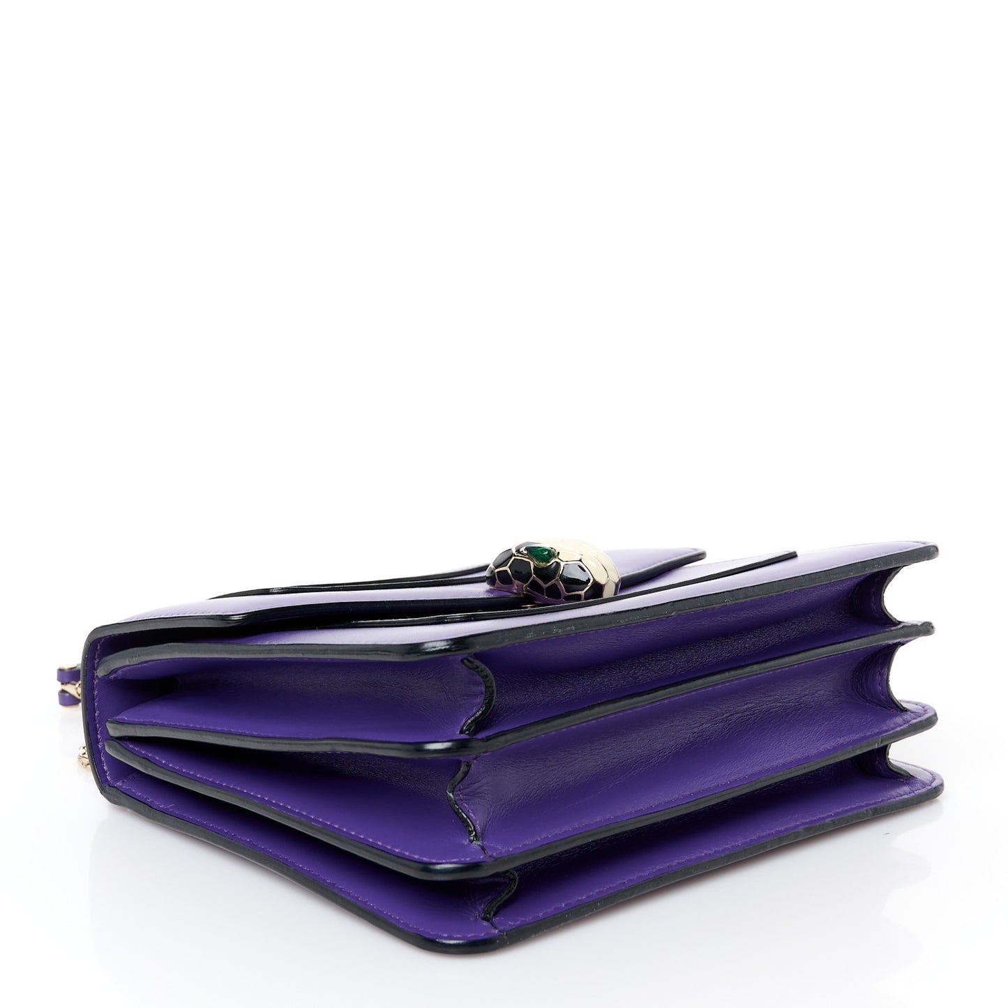 Calfskin Serpenti Forever Top Handle Purple