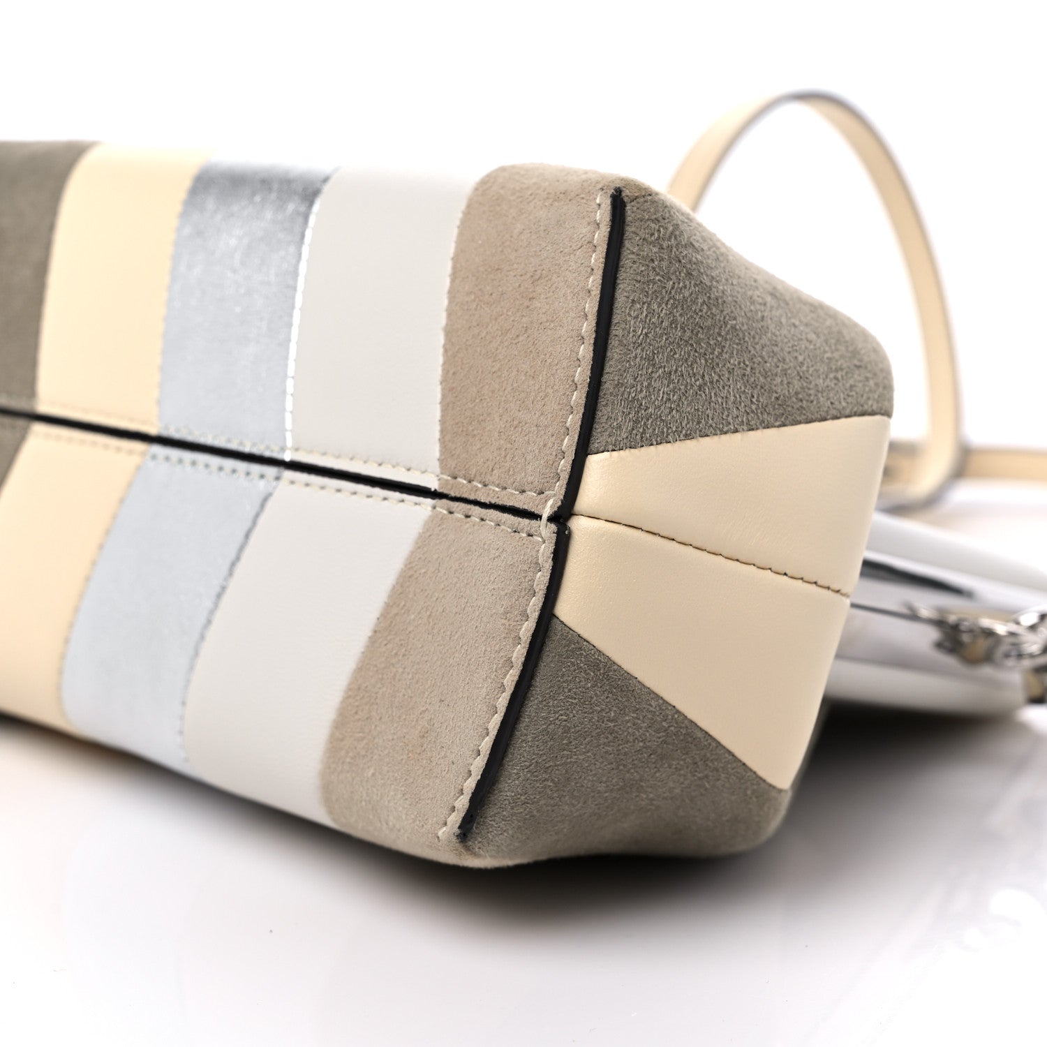 Fendi Nappa Suede Striped Inlay Small Fendi First Multicolor 8 of 10