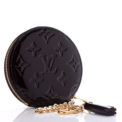 Louis Vuitton Vernis Animania Ecureuil Squirrel Round Coin Purse Amarante 3 of 6