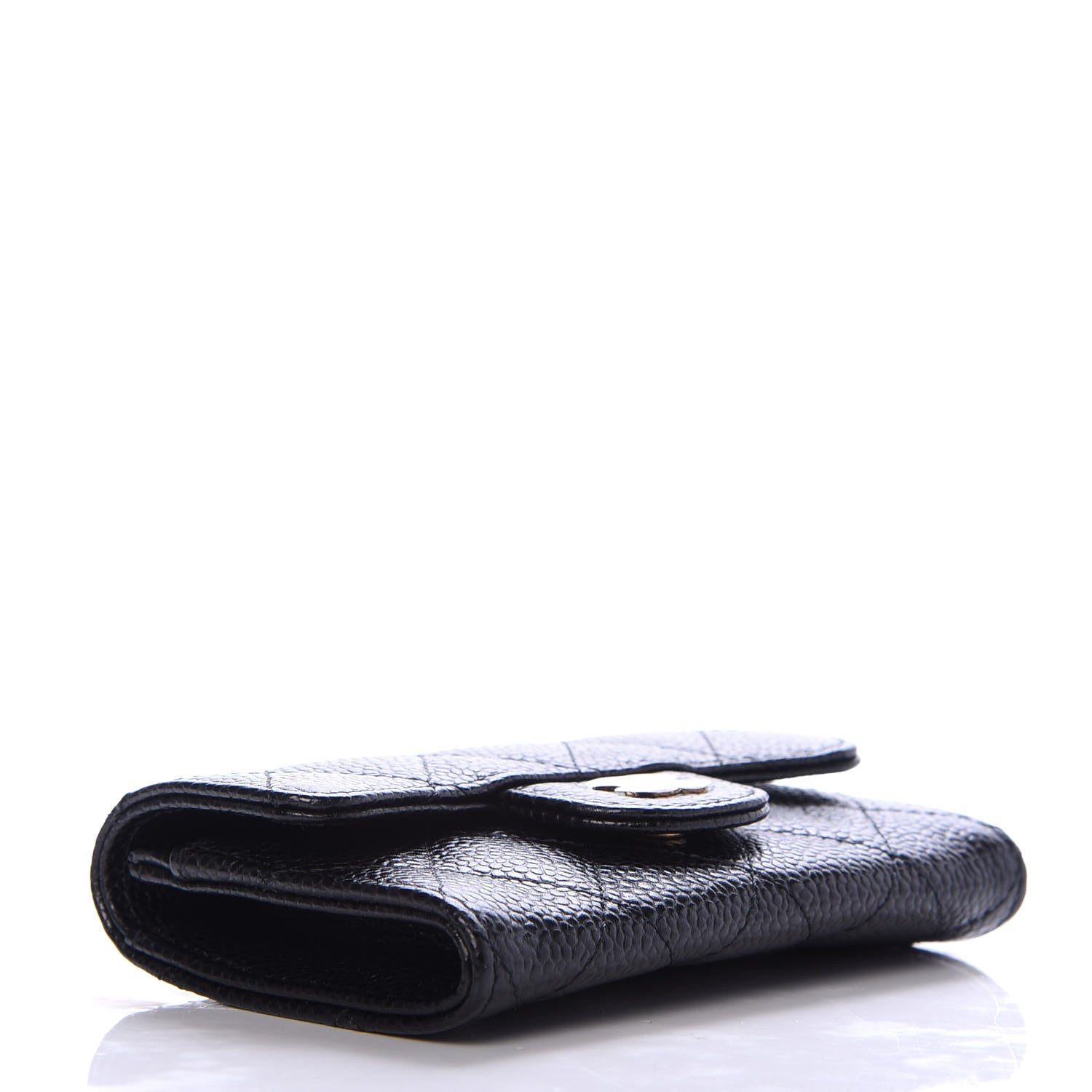 Chanel Caviar Quilted Flap Card Holder Black 4 of 9