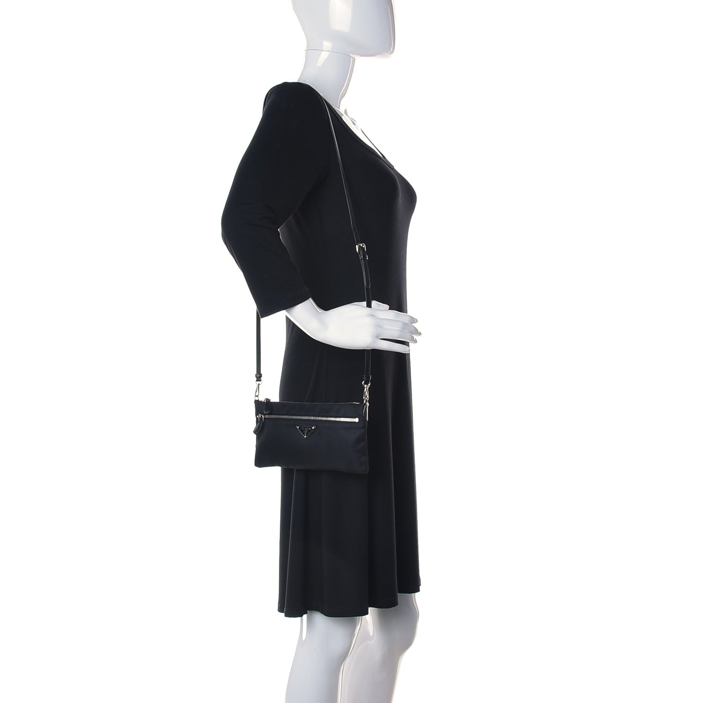 Tessuto Nylon Crossbody Black