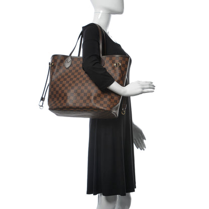 Louis Vuitton Damier Ebene Neo Neverfull MM Rose Ballerine 2 of 8