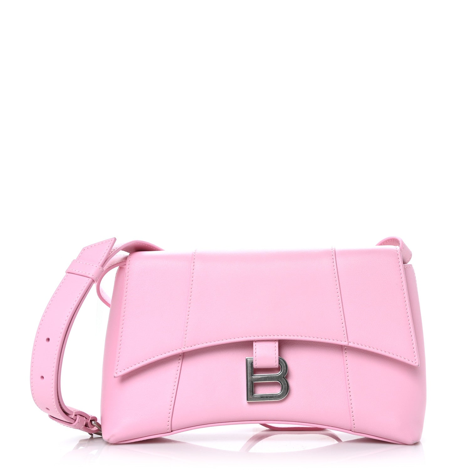 Balenciaga Semi Shiny Smooth Calfskin XS Downtown Shoulder Bag Candy Pink 1 of 12