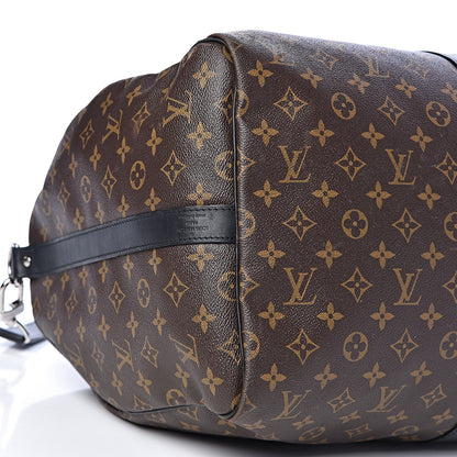 Louis Vuitton Monogram Macassar Keepall Bandouliere 55 14 of 16