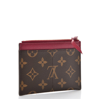 Louis Vuitton Monogram Zipped Card Holder Fuchsia 3 of 8