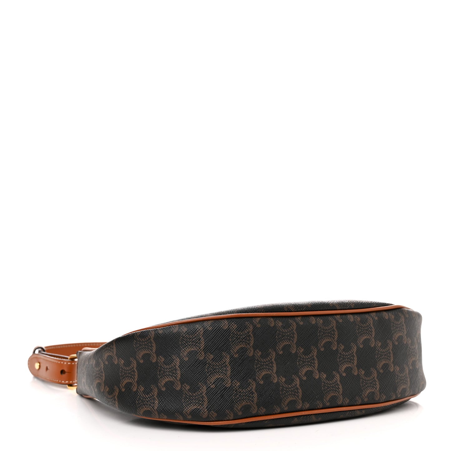 Triomphe Canvas Calfskin Ava Shoulder Bag Tan