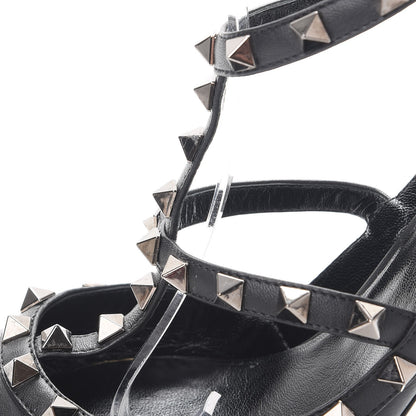 Valentino Garavani Nappa Rockstud Ankle Strap Pumps 38 Black 11 of 20