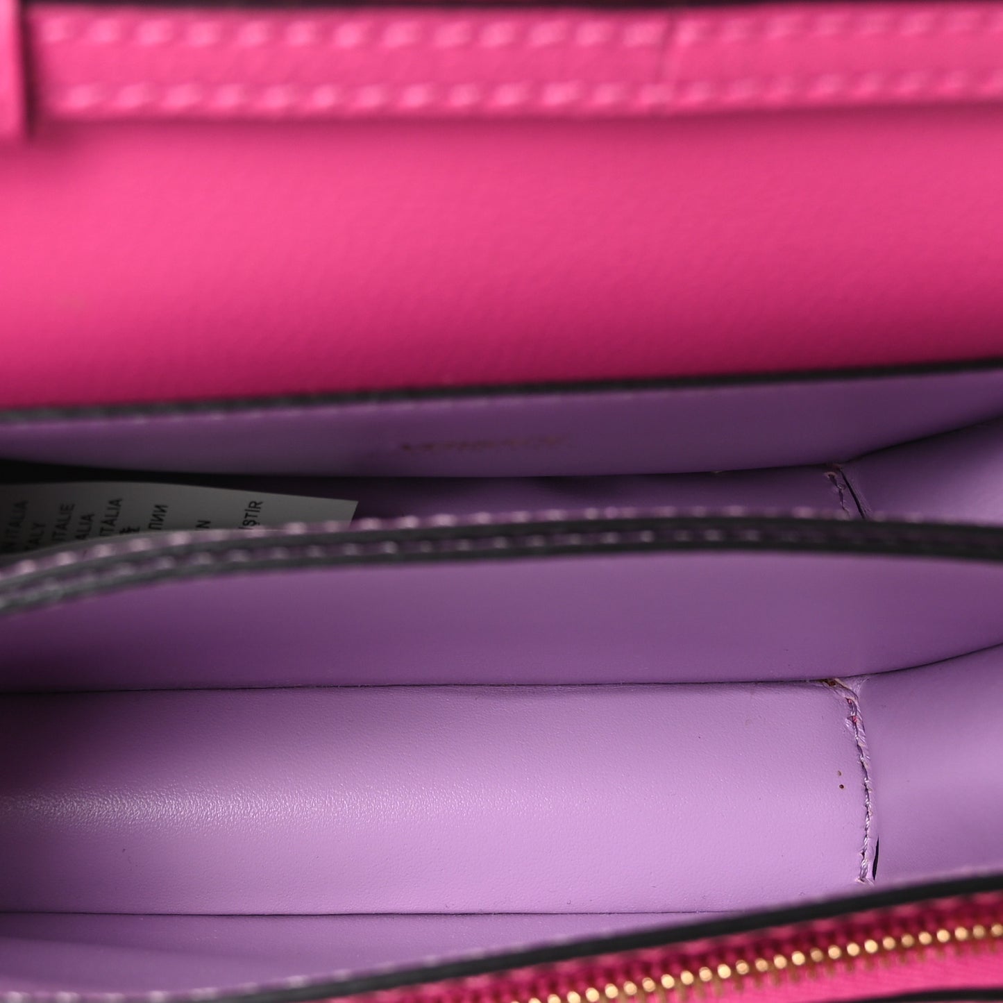 Grained Calfskin La Medusa Shoulder Bag Pink Lilac