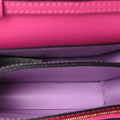 Versace Grained Calfskin La Medusa Shoulder Bag Pink Lilac 5 of 10