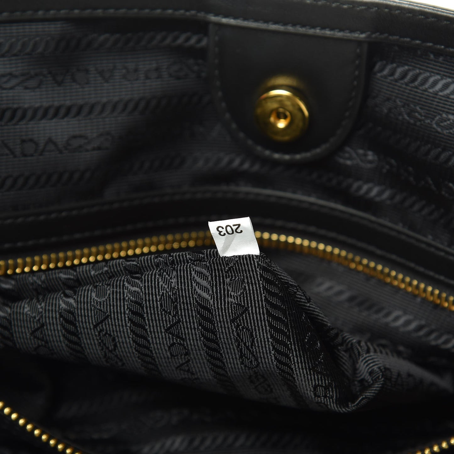 Tessuto Nylon Shopping Tote Black