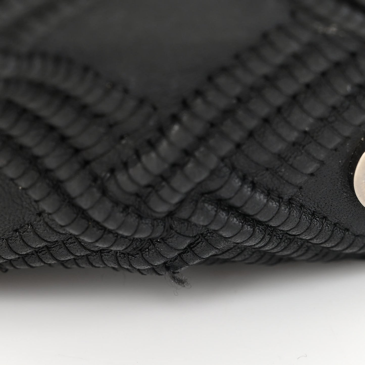 Lambskin Stitch Small Walk Of Fame Rectangular Flap Black