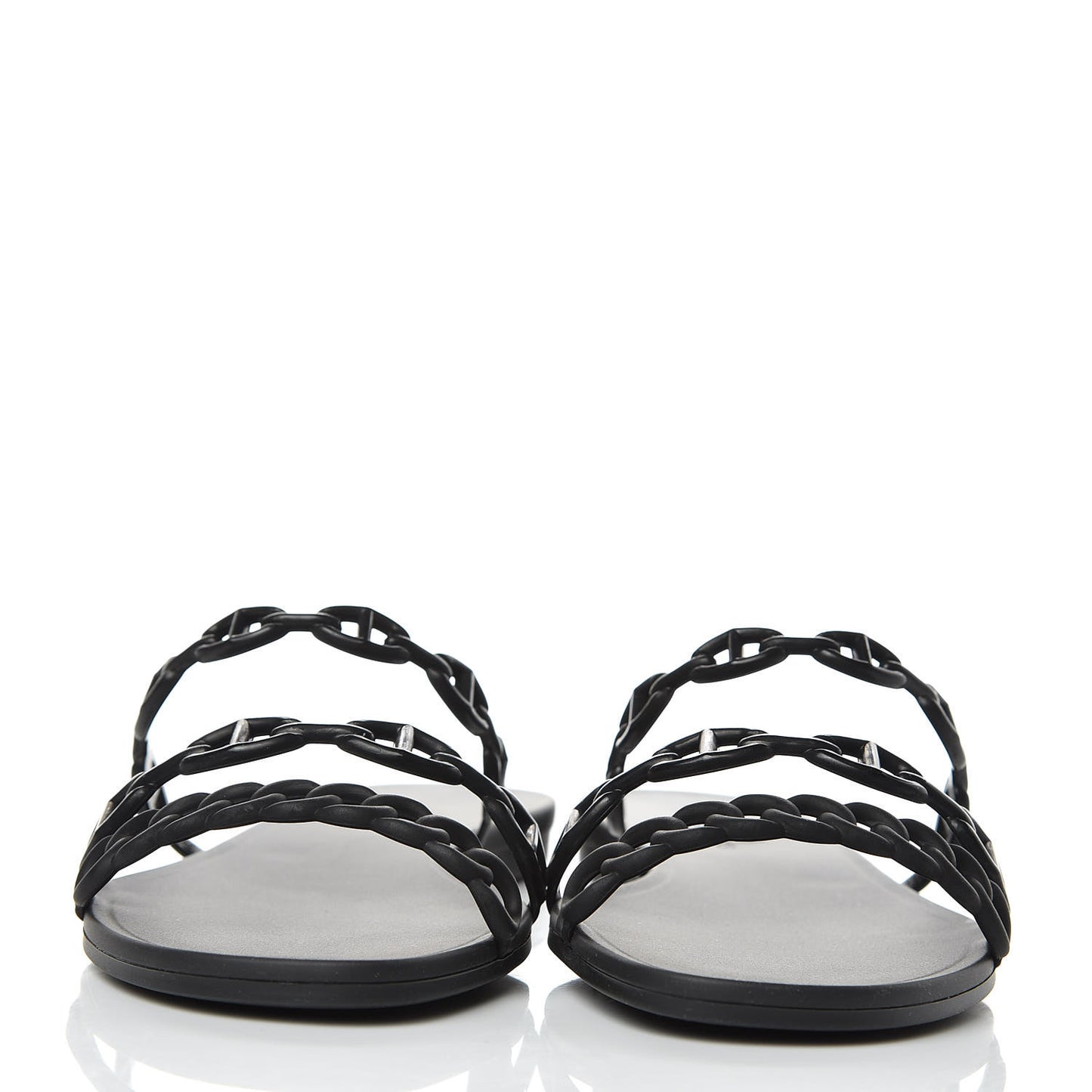 Rubber Chaine d'Ancre Rivage Sandals 39 Black