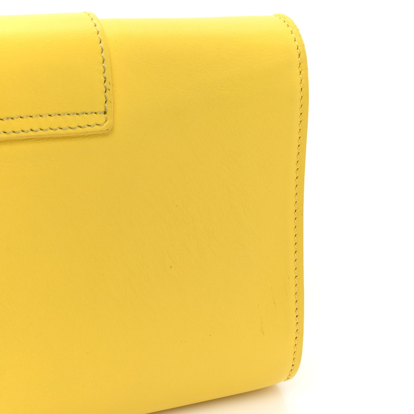 Calfskin Mini Y Ligne Crossbody Pochette Bag Yellow