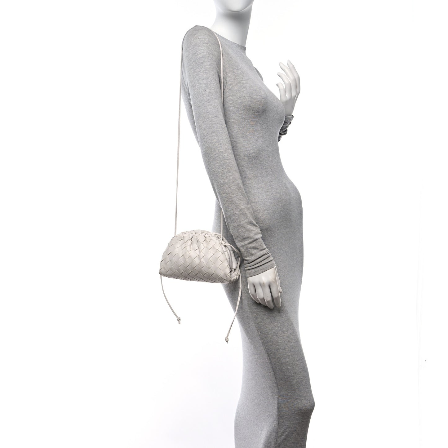 Nappa Intrecciato The Mini Pouch Chalk