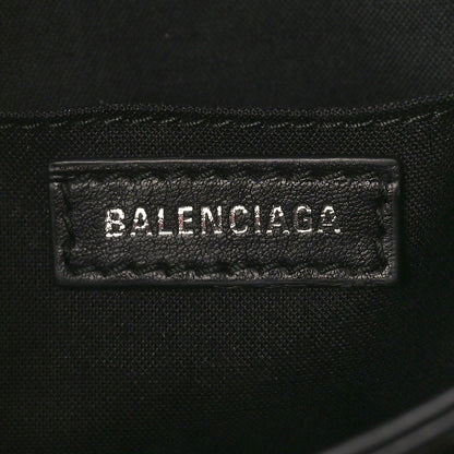 Balenciaga Calfskin Soft B Round Crossbody Bag XS Black 6 of 9