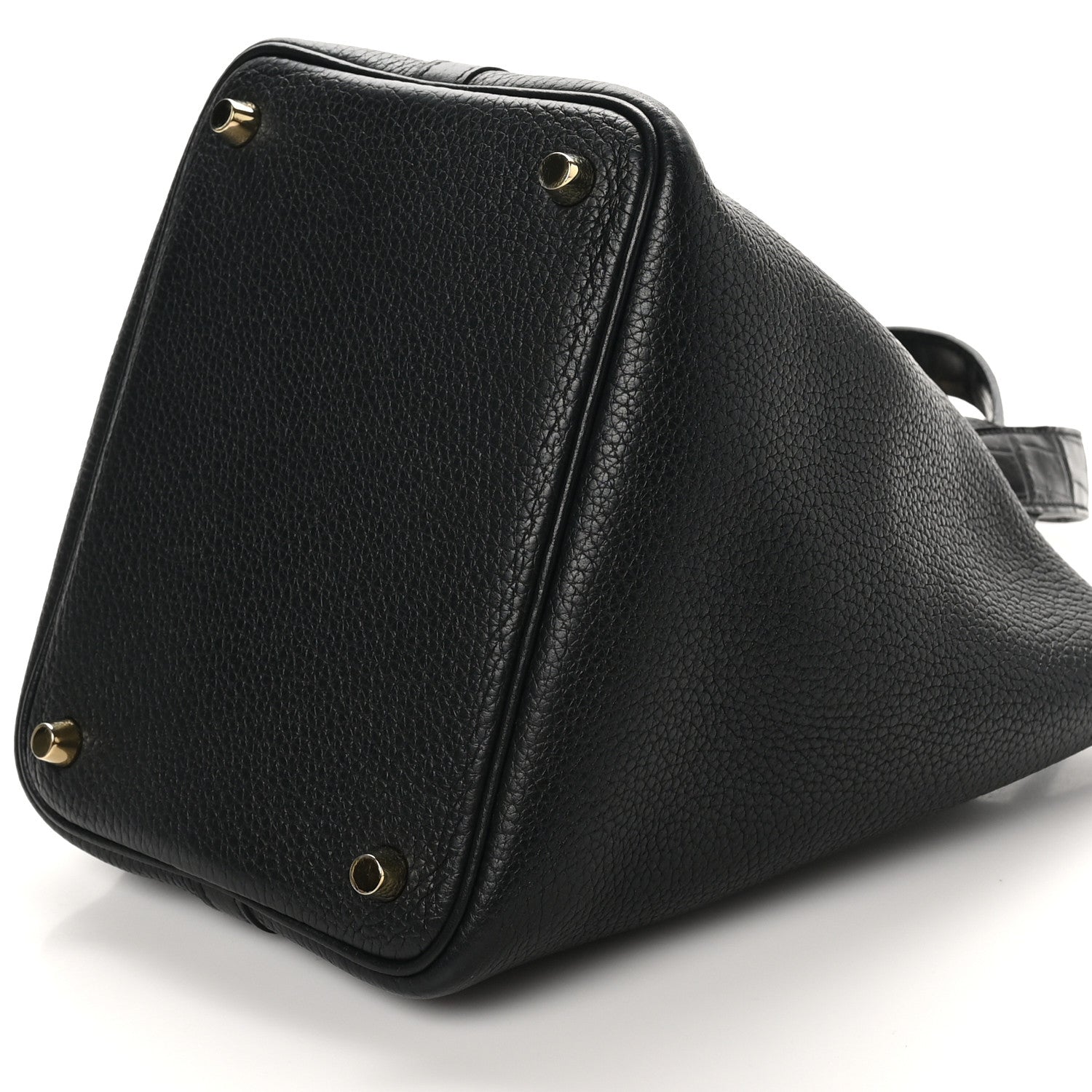 Hermes Taurillon Clemence Matte Alligator Picotin Lock Touch 18 PM Black 10 of 10