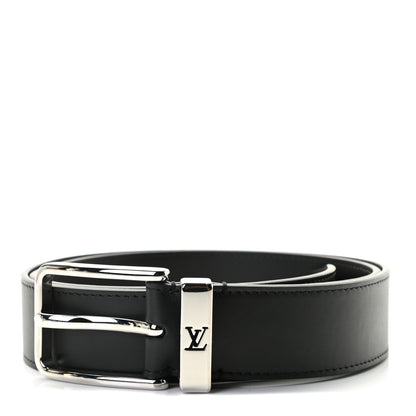 Louis Vuitton Calfskin 35mm Pont Neuf Belt 95 38 Black 1 of 4