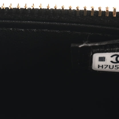 Chanel Caviar Quilted Top Handle Slim Vanity With Chain Black 6 of 10