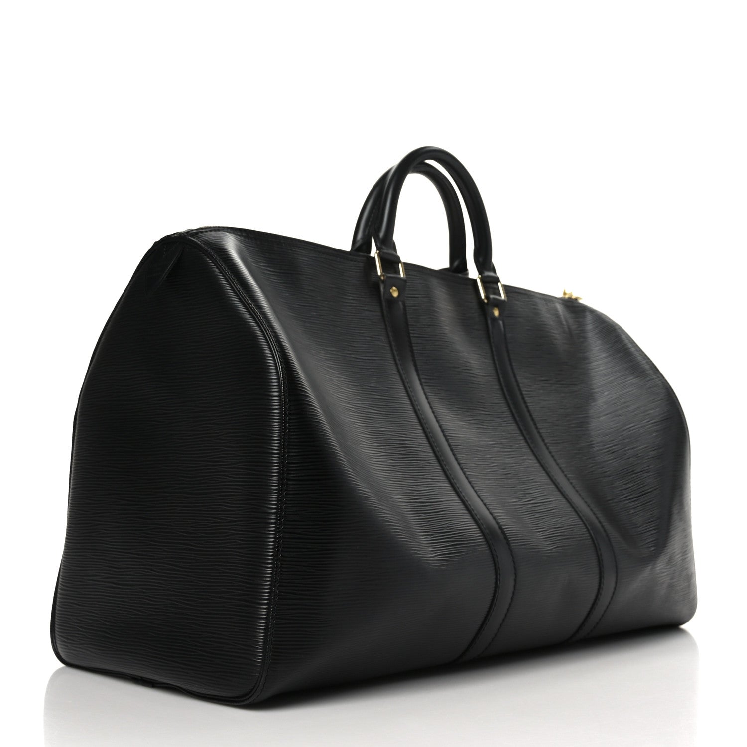 Louis Vuitton Epi Keepall 50 Black 3 of 12
