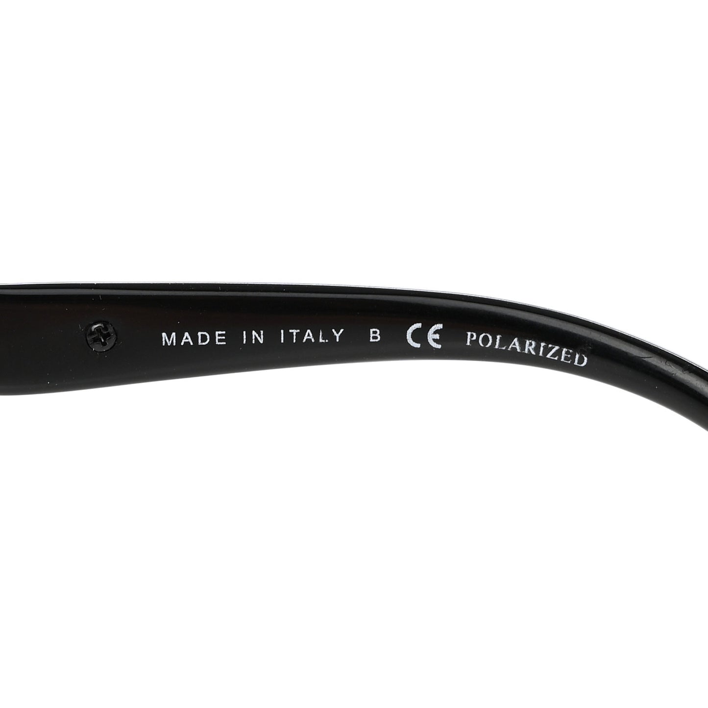Crystal Baguette Polarized Cat Eye Sunglasses 5309-B-A Black