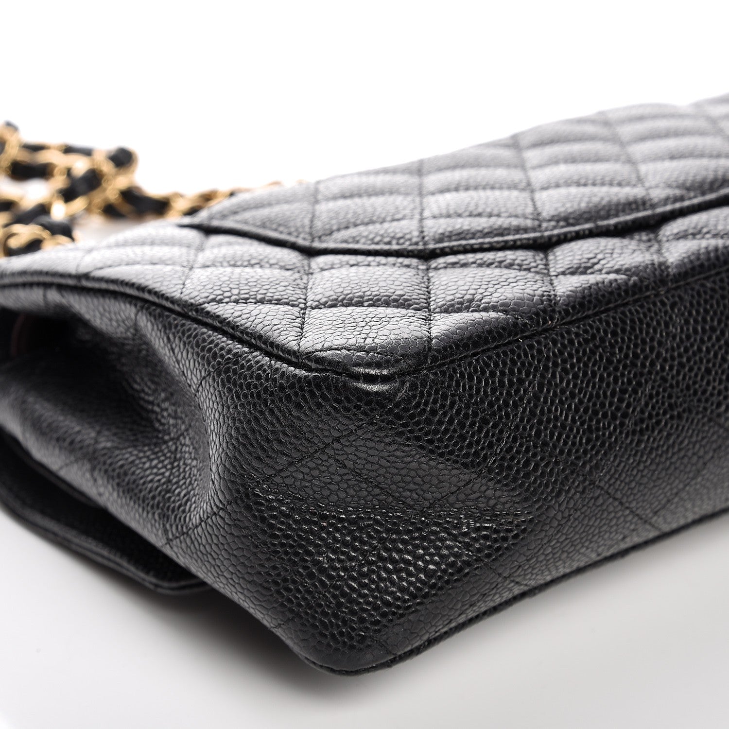 Chanel Caviar Quilted Medium Double Flap Black 14 of 15