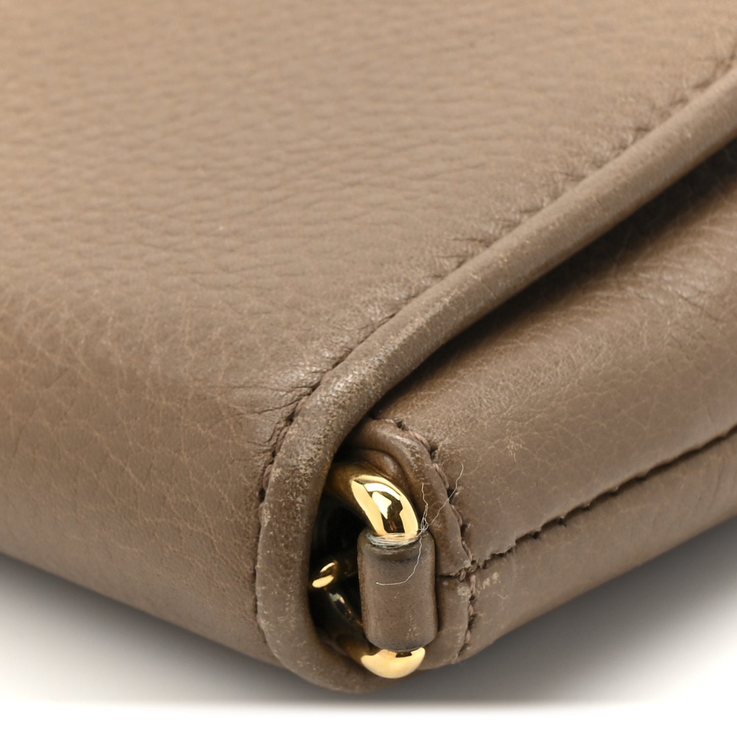 Cellarius Calfskin Medium 1973 Chain Shoulder Bag Marron Glace