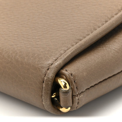 Gucci Cellarius Calfskin Medium 1973 Chain Shoulder Bag Marron Glace 15 of 15