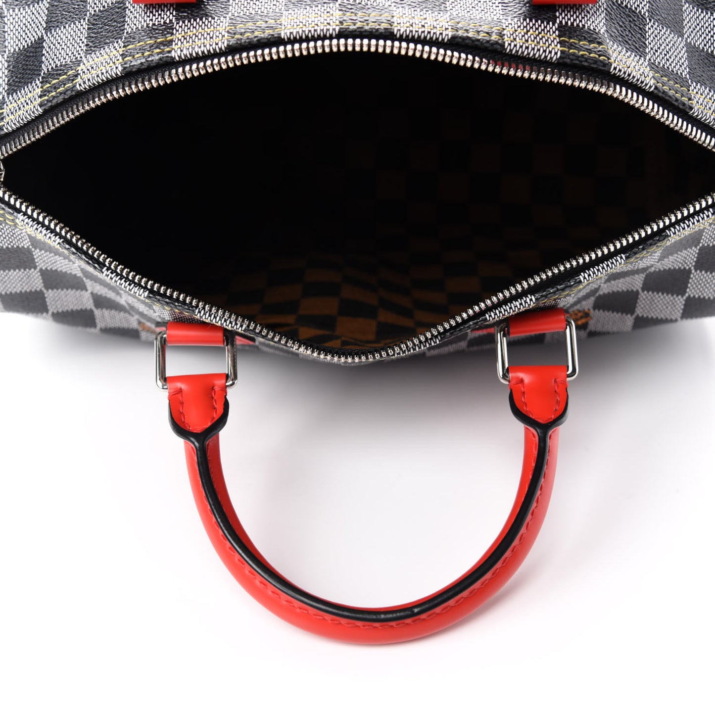 Damier Speedy Bandouliere 30 Black White