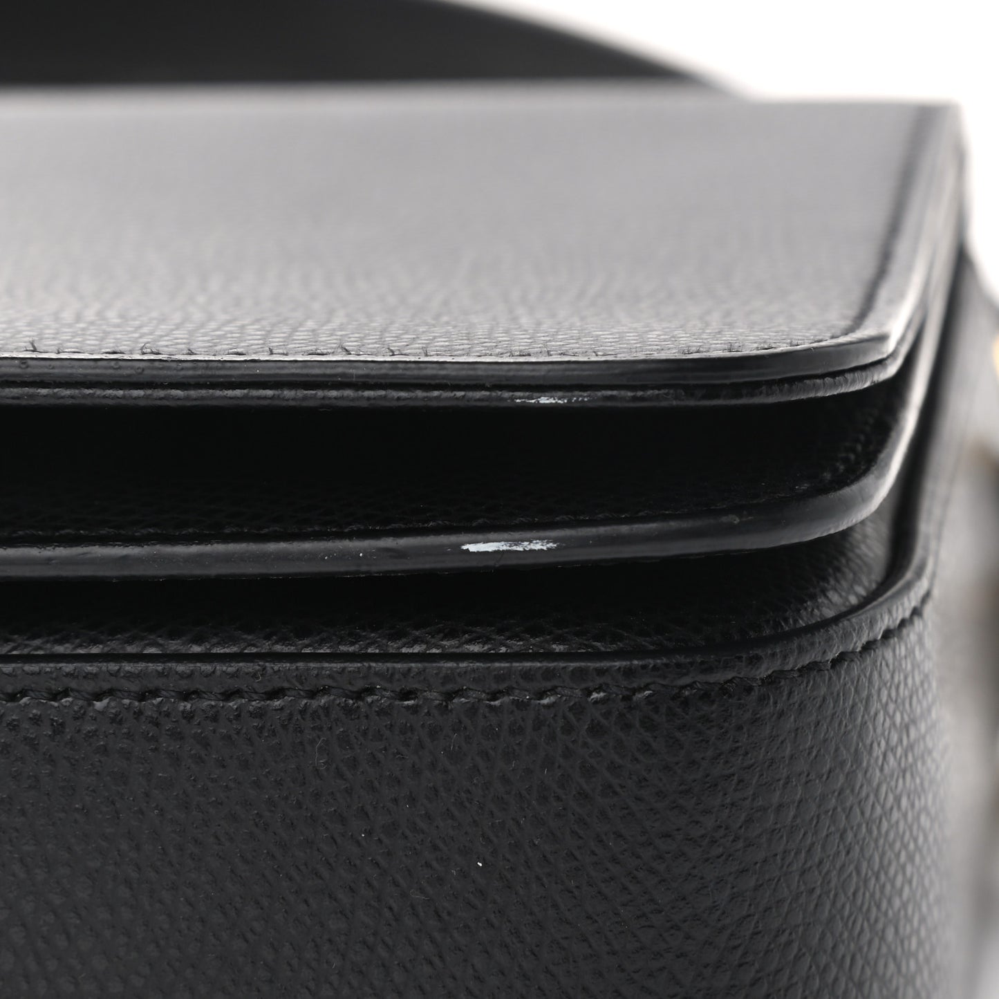 Textured Calfskin Medium Classic Monogram Universite Bag Black
