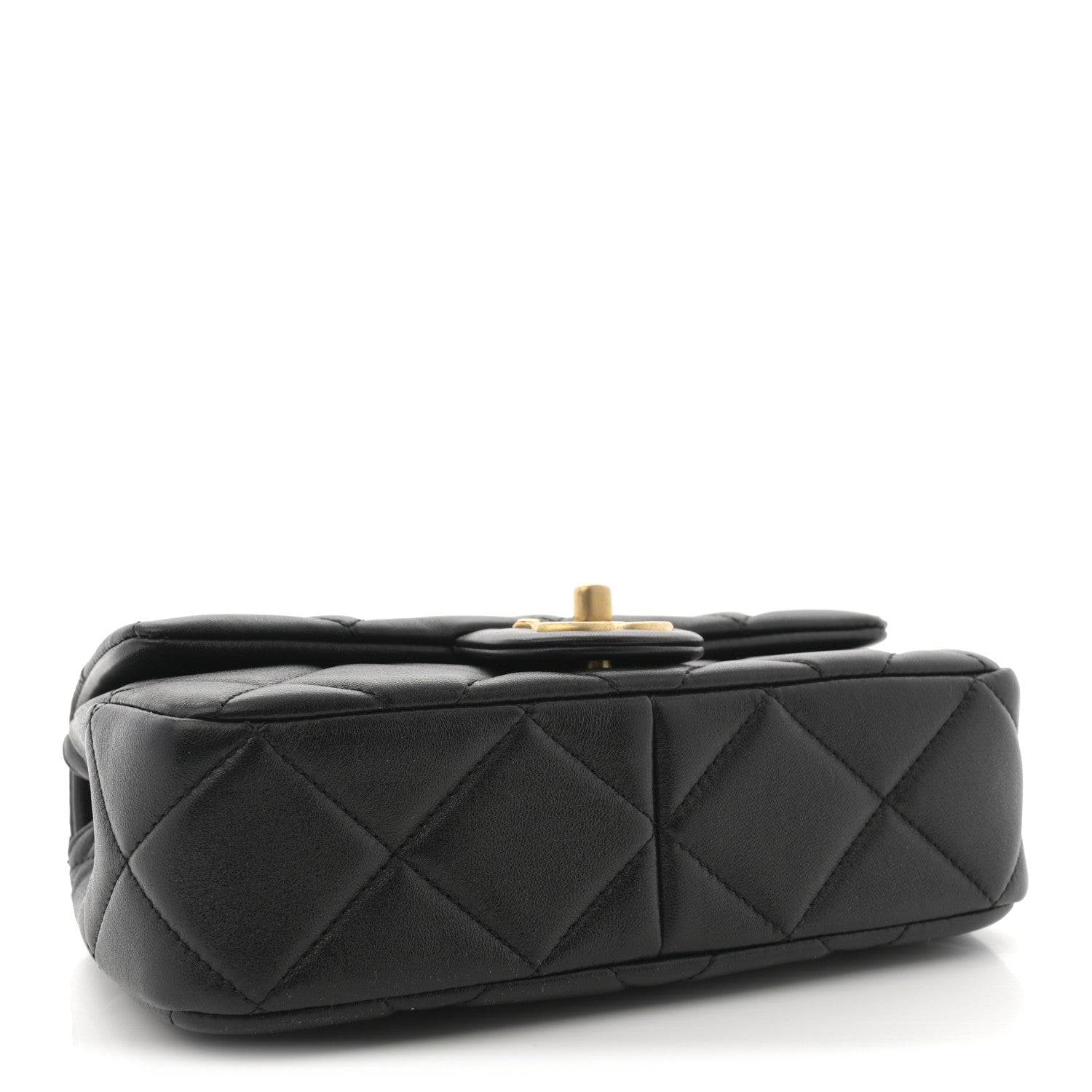 Chanel Lambskin Quilted Pearl Small Flap Black 4 of 10