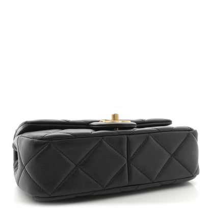 Chanel Lambskin Quilted Pearl Small Flap Black 4 of 10