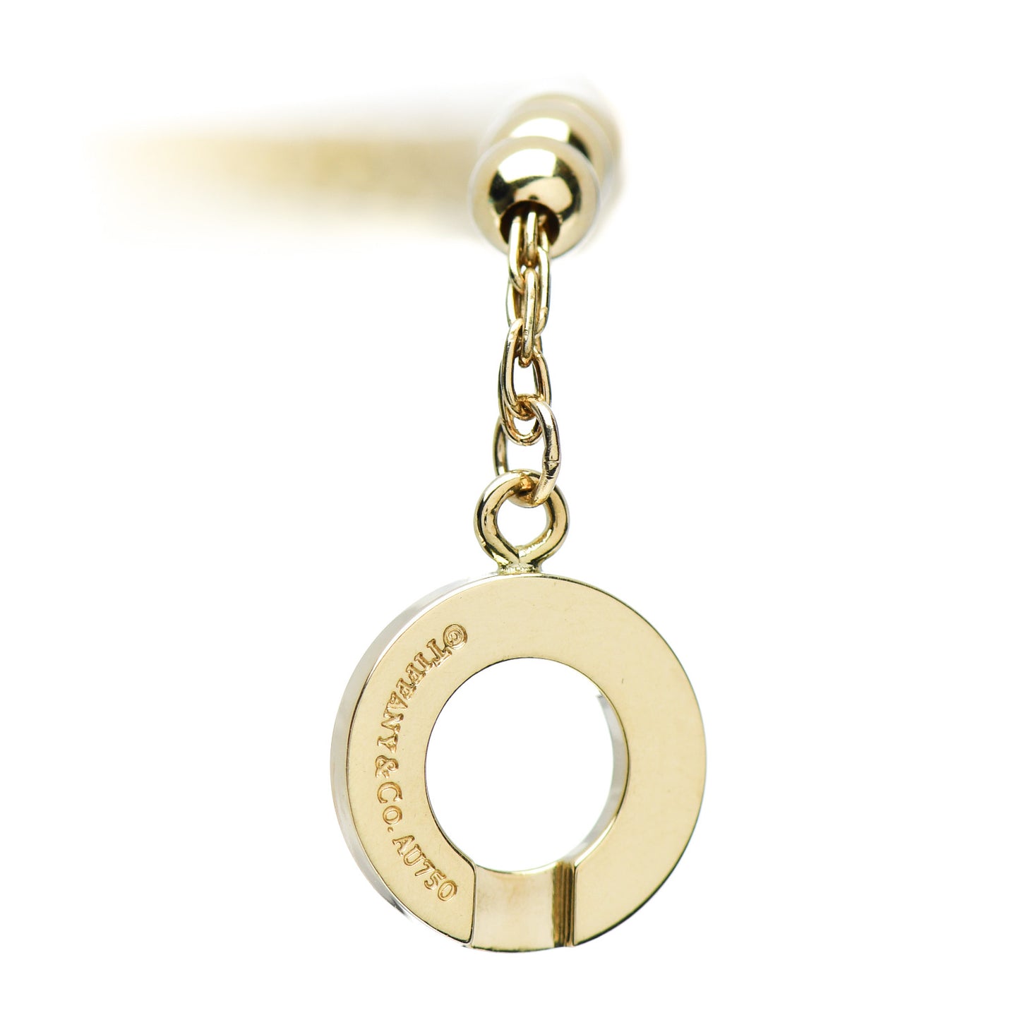 18K Yellow Gold 4mm Beads Toggle Bracelet